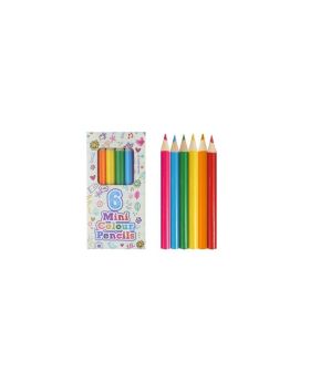 6 Mini Colouring Pencils