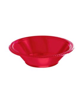 20 Apple Red Plastic Party Bowls