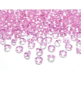 Pink Diamond Confetti 12mm,  pk100