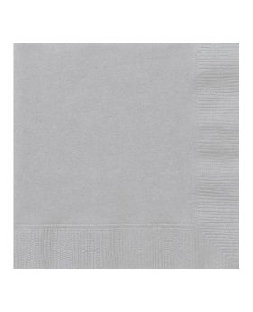 Silver 2ply Luncheon Napkins, pk20