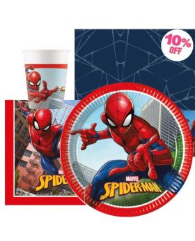 Spiderman Crime Fighter Party Tableware Pack for 8