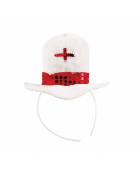 England Adult Mini Fabric Top Hat Headband