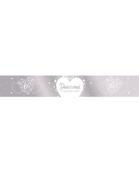 Diamond Anniversary Foil Banner 2.74m