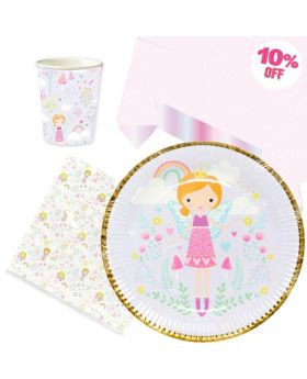 Fairy Princess Party Tableware Pack for 8