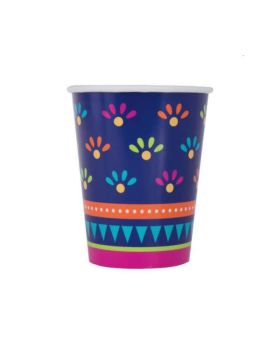 Boho Mexican Fiesta Cups 270ml, pk8
