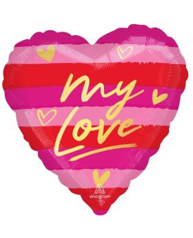 My Love Valentines Foil Balloon 18"