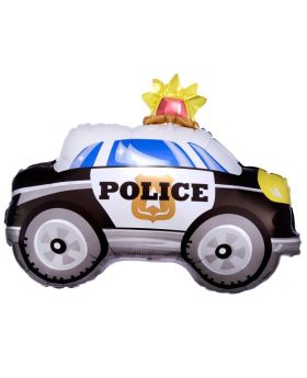 On the Road Police Car Shape Foil Balloon 18"