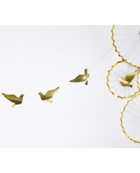 Gold Doves Garland 86cm