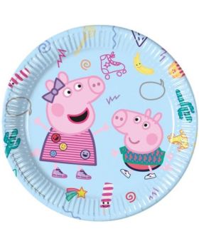 8 Peppa Pig Party Dinner Plates