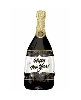 Champagne New Year SuperShape Foil Balloon 36"