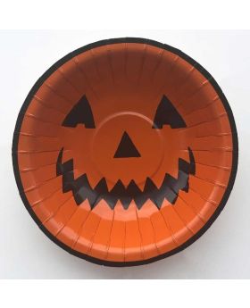 Pumpkin Paper Bowls 16cm, pk8
