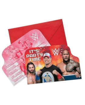 WWE Party Post Card Invitations