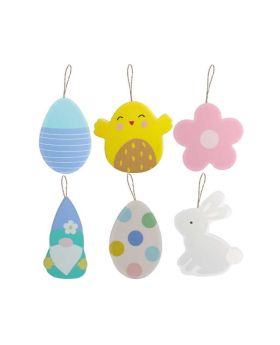 Easter Hanging Decorations, pk6