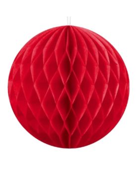 Red Paper Honeycomb Ball 30cm