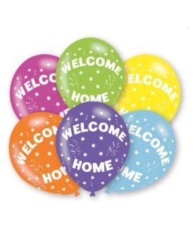 Welcome Home Latex Balloons 11", pk6