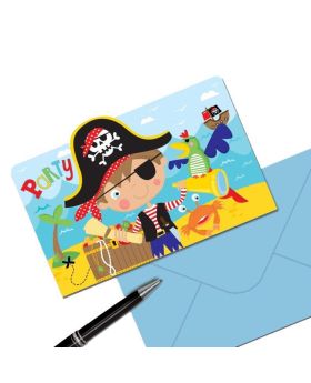 Little Pirate Invitation Postcards, pk8