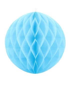 Light Blue Paper Honeycomb Ball 30cm