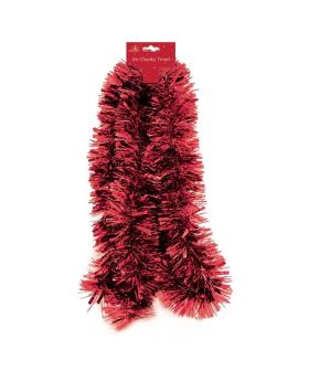Red Chunky Tinsel 2m