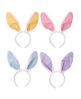 Assorted Easter Basic Bunny Ears Headband, One Supplied