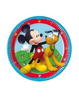 Disney Mickey Mouse Rock the House Plates 20cm, pk8
