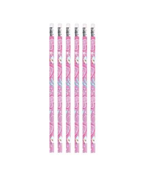 12 Pink Princess Pencils