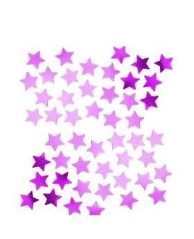 Hot Pink Stars Shape Confetti