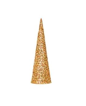 Gold Glitter Christmas Tree Centrepiece 25cm