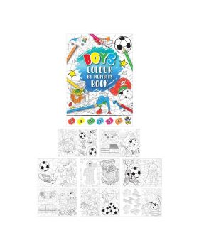 Boys Colour by Numbers Fun Book
