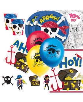 Ahoy Pirate Party Deluxe Pack for 16