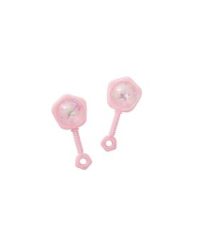 Pink Baby Rattle Favours, pk6