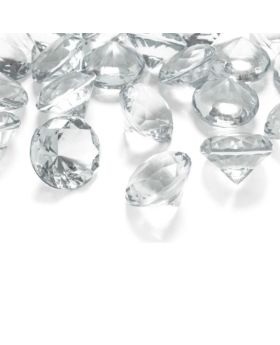 Clear Diamond Confetti 40mm, pk5