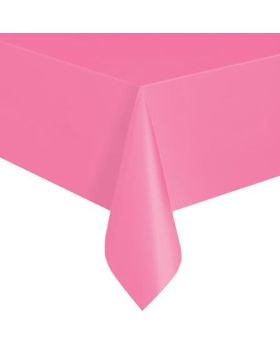 Hot Pink Plastic Tablecover 1.37m x 2.74m