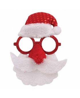 Santa Glasses Hat & Beard