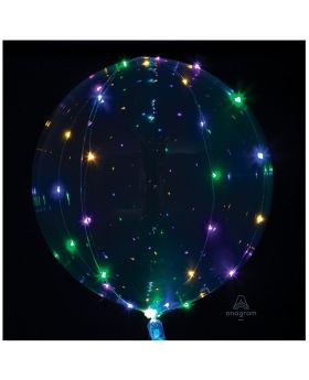 Crystal Clearz Multi Colour LED Jumbo Balloons 18"