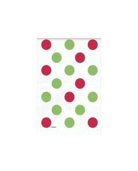 Red & Green Dots Christmas Treat Bags
