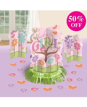 Tweet Baby Girl Pink Baby Shower Table Decorating Kit