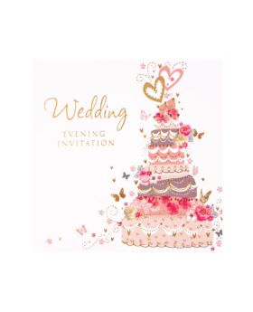Wedding Evening Invitation Cards, pk6