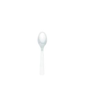 White Re-usable Plastic Spoons, 20 pack