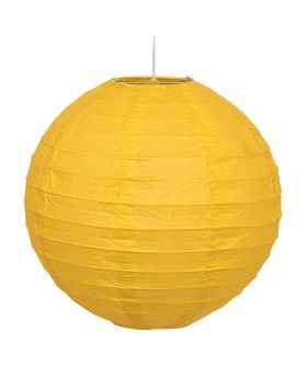 Yellow Round Lantern Party Decoration 25cm