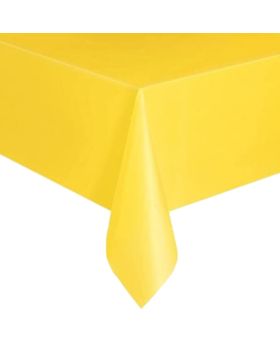 Value Sunflower Yellow Plastic Tablecover