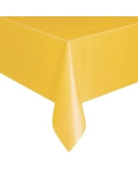 Sunshine Yellow Plastic Tablecover