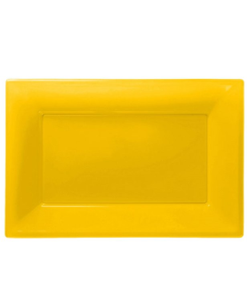 Yellow Plastic Serving Trays